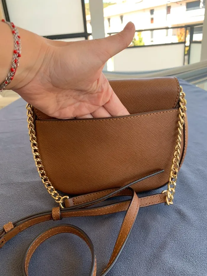 Sac en bandoulière Michael Kors marron - photo numéro 7