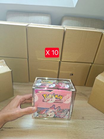 Lot de 10 acryliques aimantée épaisse pour Display 36 boosters Pokémon anti uv 8mm