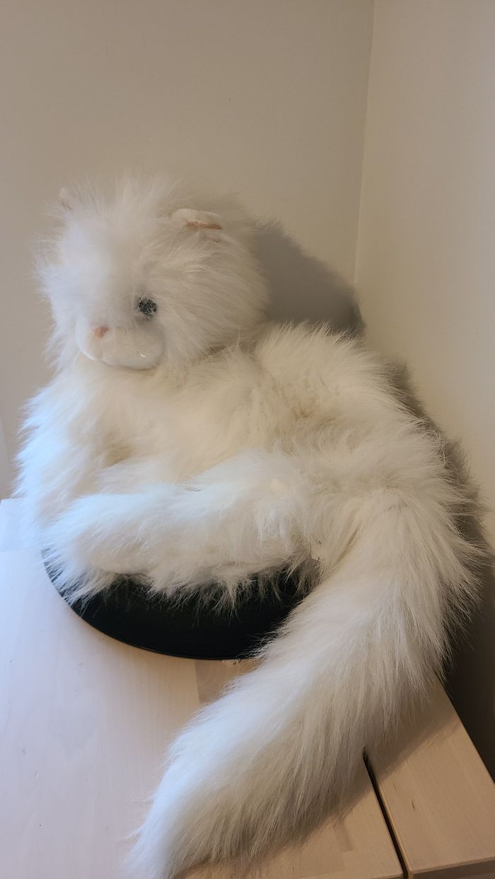 peluche chat blanc angora gipsy range pyjama - photo numéro 7