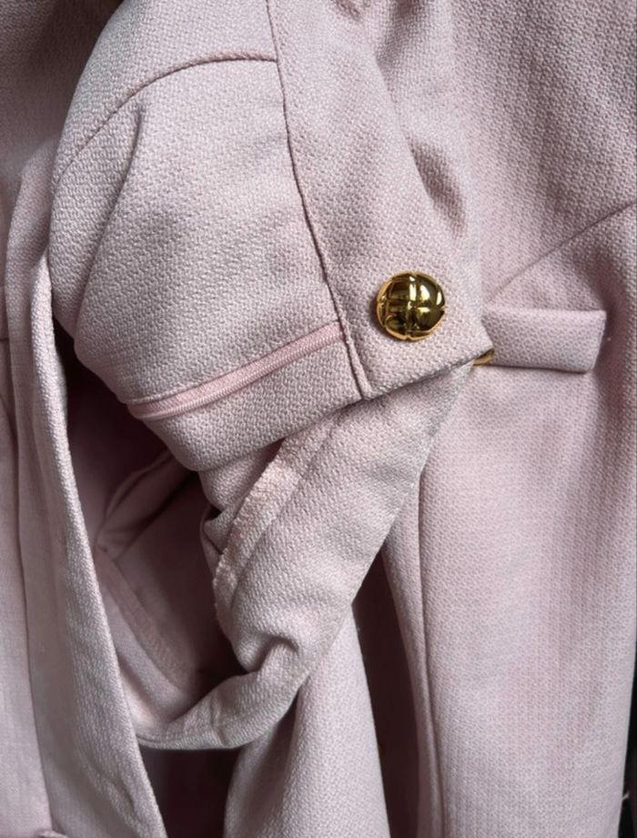 Ensemble pantalon blazer rose - photo numéro 3
