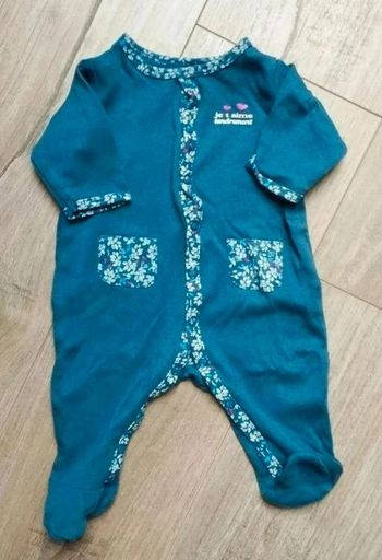 Pyjama Gémo 3 mois "maman je t'aime tendrement"