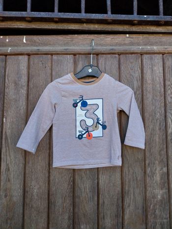 Tee-shirt manche longue bébé garçon 23 mois obaibi