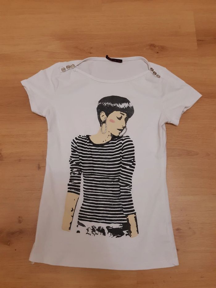 Tee-shirt manche courte femme taille unique