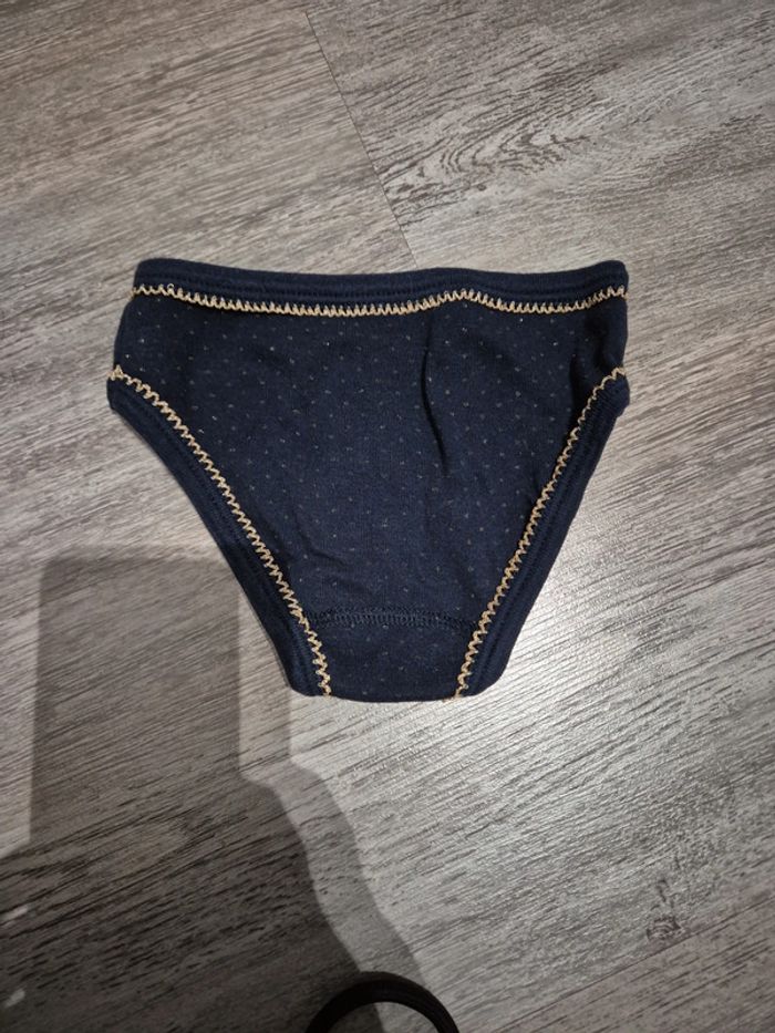 Culotte petit bateau bleu marine et dorée - photo numéro 2