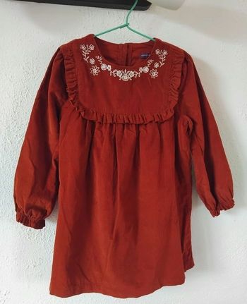 Robe Manches longues Hiver Velours 7 ans Fille Sergent Major 👗