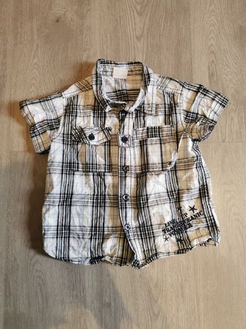 Chemise 3 ans a carreaux marque pooopiano
