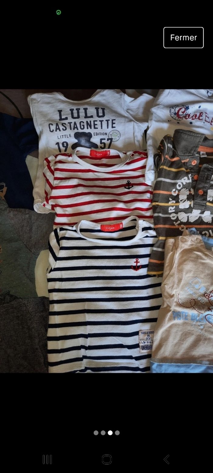 Lot manches longues garcon 6 mois - photo numéro 3