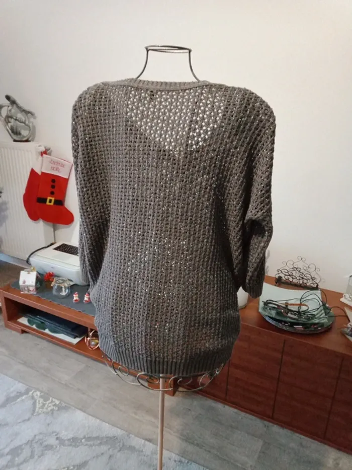 Pull demi manches légèrement brillant - photo numéro 3