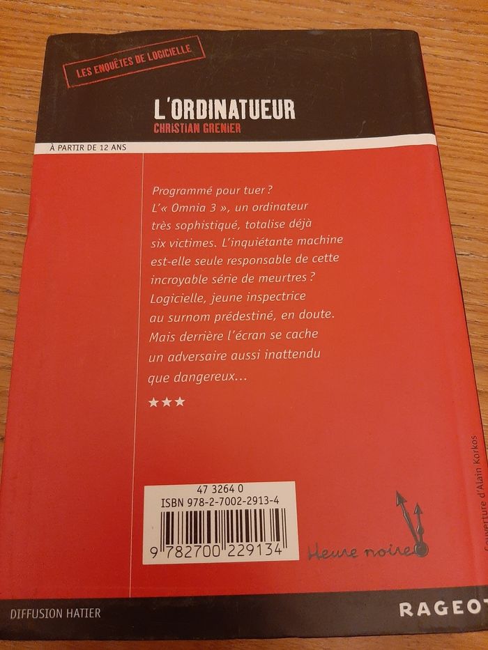 L'ordinateur * heure noire * Rageot - photo numéro 2