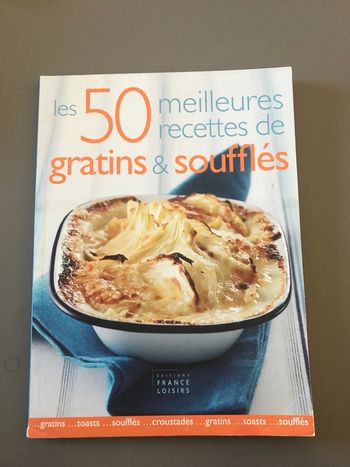 Livre 50 recettes gratins & soufflés