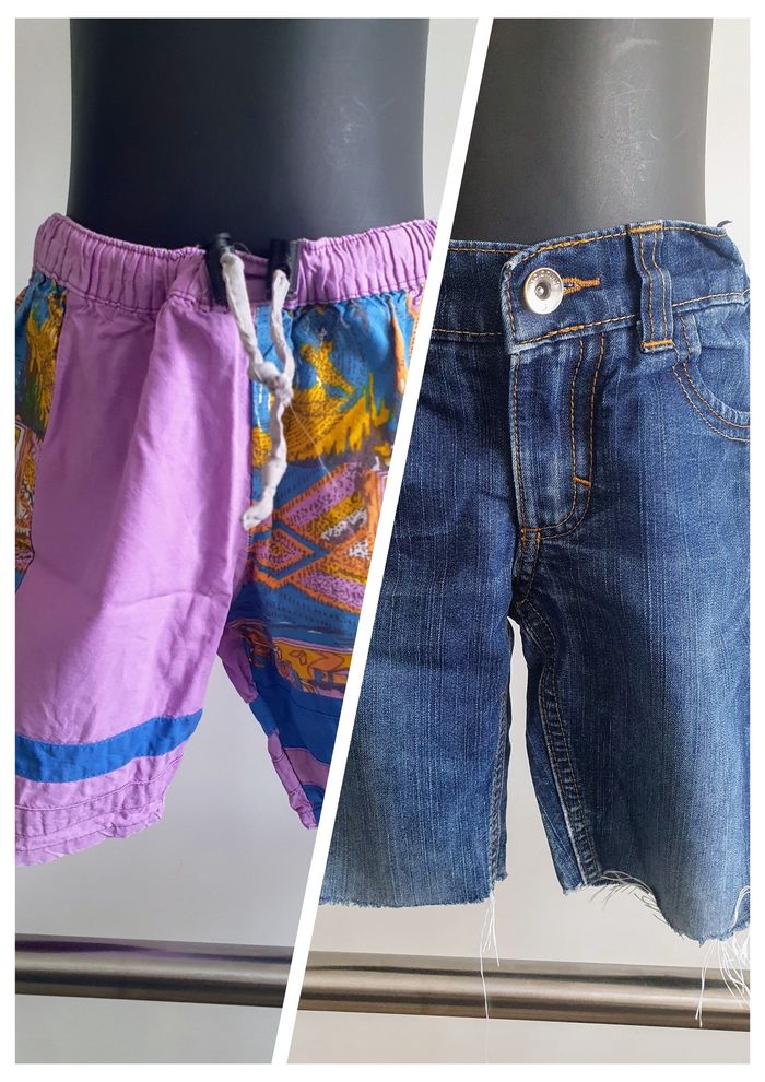 Lot x2 5 ans short Indigo