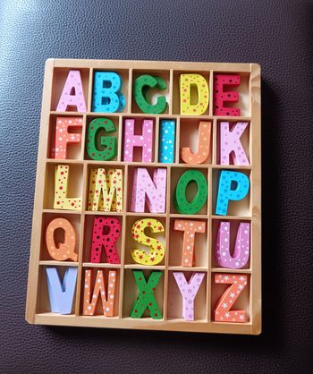 Jeux en bois lettres