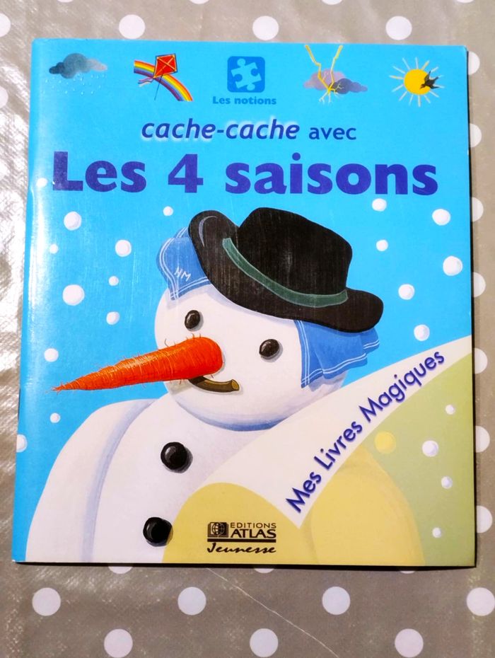 Livre "Cache-Cache avec les 4 Saisons" - Editions Atlas Jeunesse