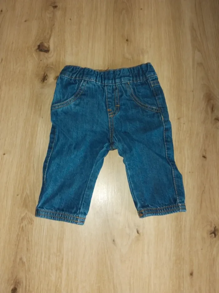 Lots de 2 jeans bébé 3 mois - photo numéro 5