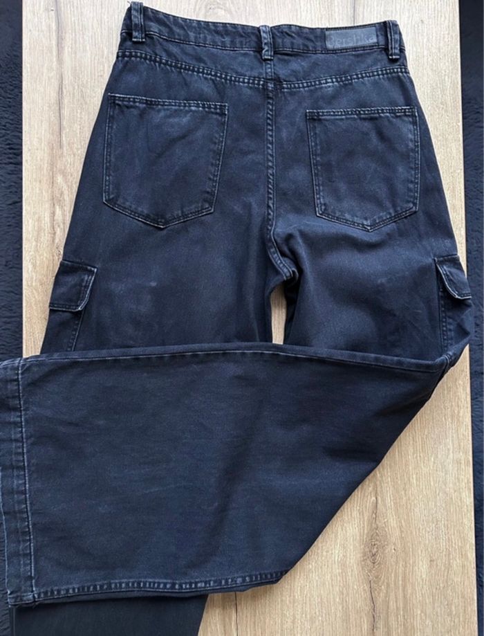 Jeans large neuf noir Taille 36 Bershka - photo numéro 4