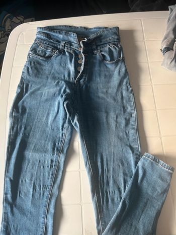 Jean slim taille haute