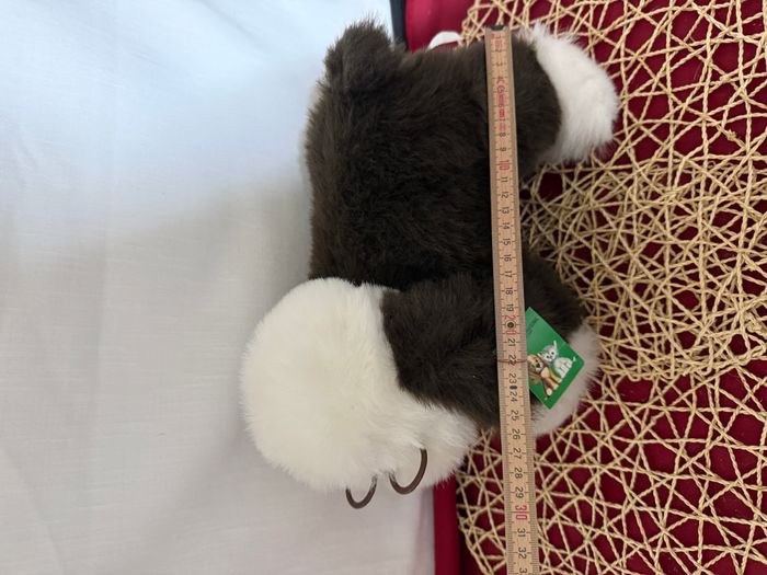 Peluche vintage chien de berger portant des lunettes - photo numéro 3