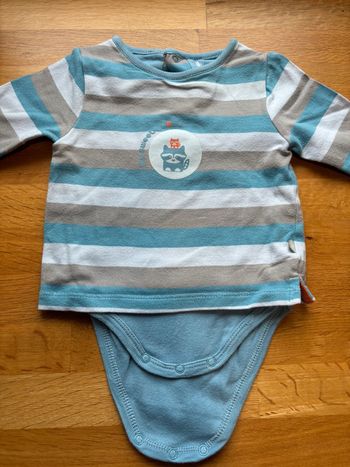 Body t-shirt ML Obaibi 3 mois garçon