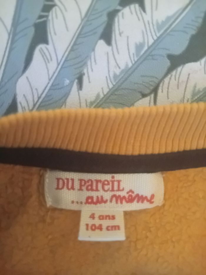 Pull garçon moutarde – Du Pareil au Même – 4 ans (104 cm) - photo numéro 4