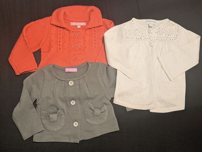 Lot 12 vêtements hiver fille 6 mois - photo numéro 7