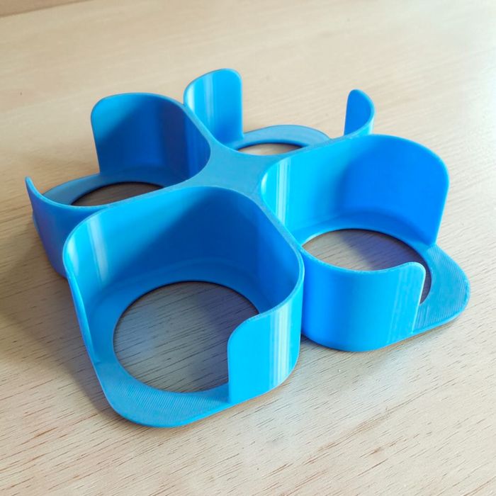 Rangement Blanc et Bleu Ciel 12 pots & 12 couvercles Multidélices - photo numéro 5