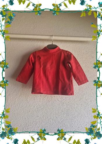 T-shirt manches longues bébé mixte – Tissaia - taille 9 mois