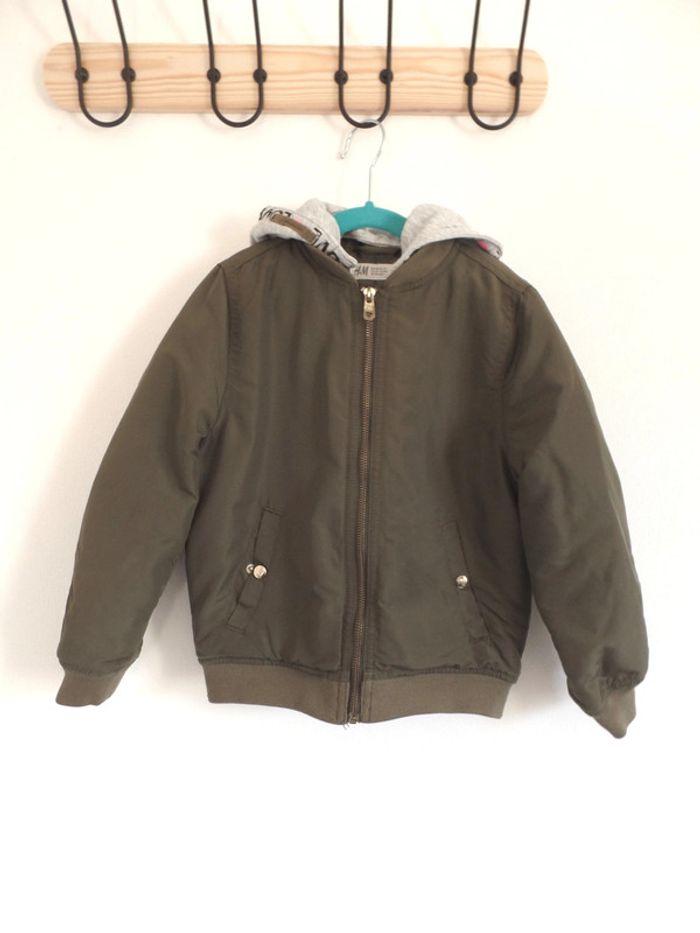 Blouson kaki avec capuche H&M 6/7 ans