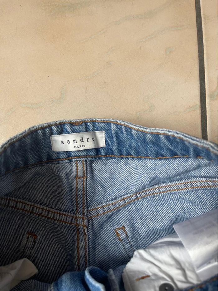 Short jean Sandro brodé - photo numéro 3