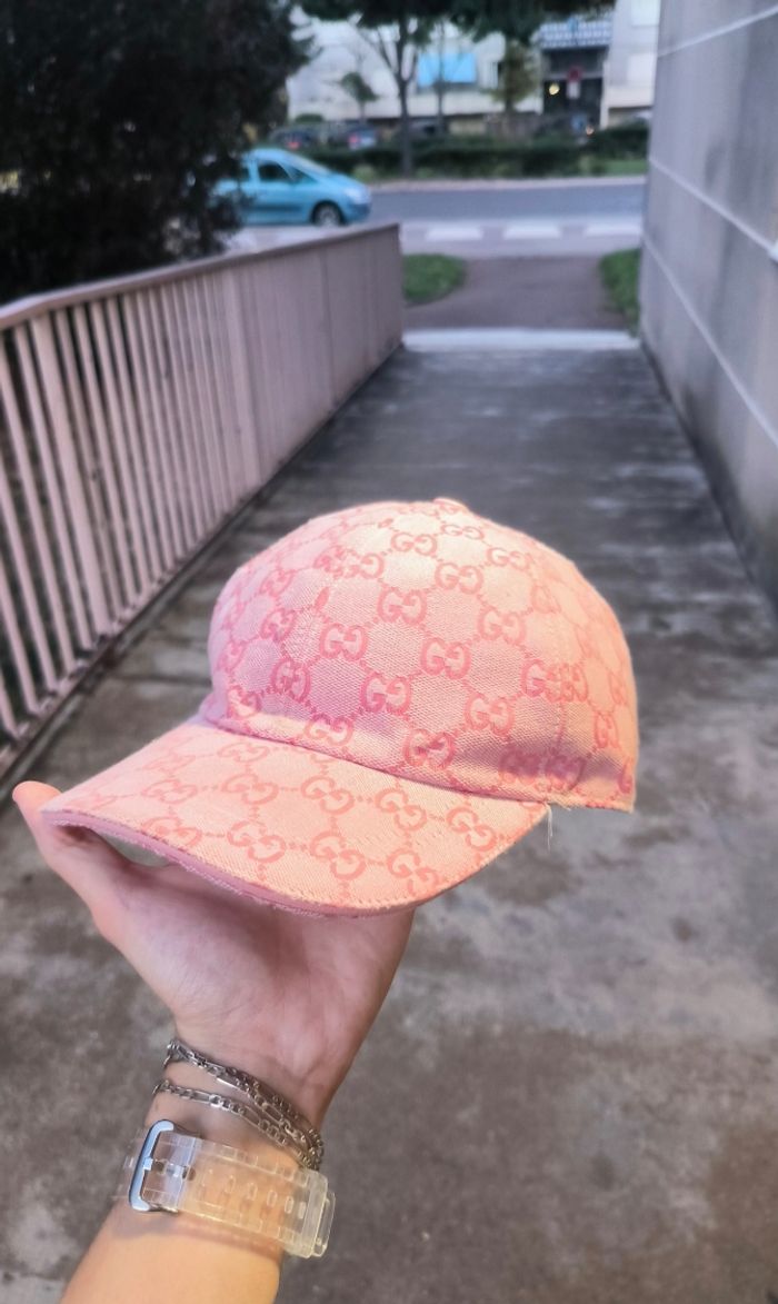 Casquette gucci rose - photo numéro 3
