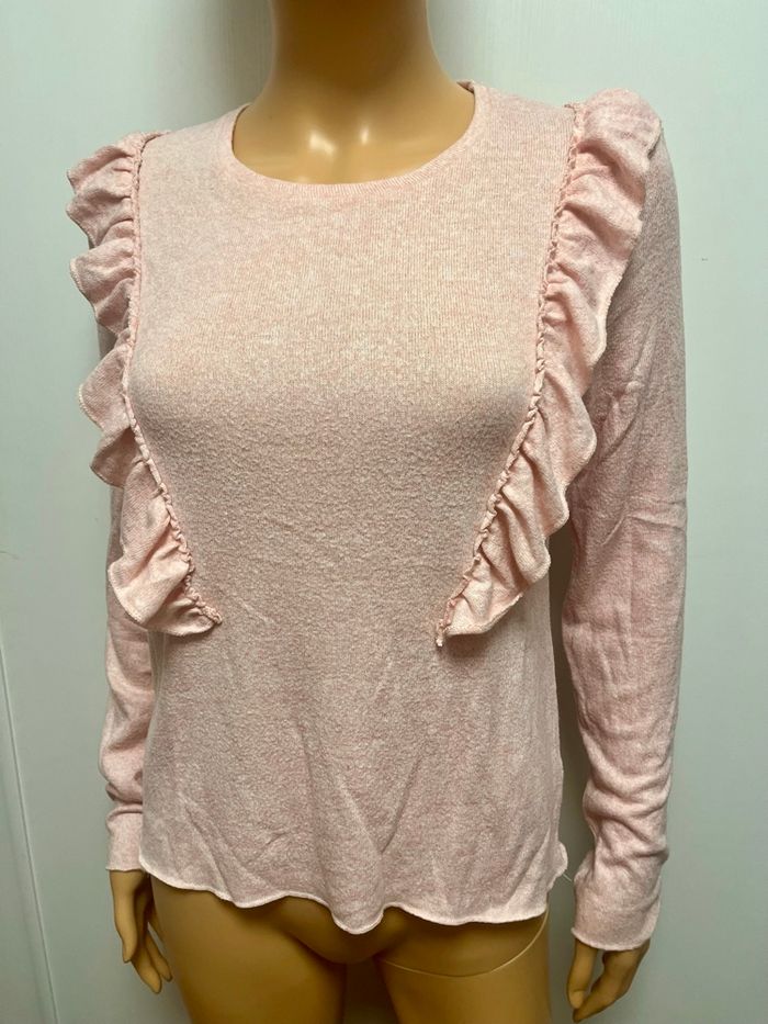 Pull rose à volants Jennyfer - photo numéro 2