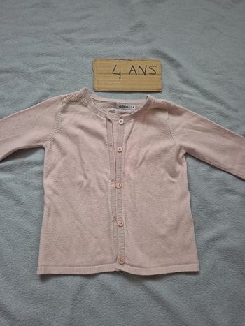 Gilet gemo fille 4 ans