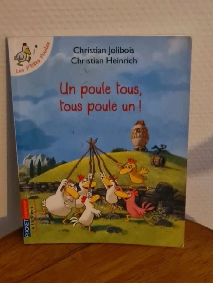 Livre enfant "un poule tous , tous poule un