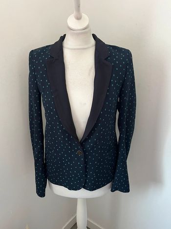 Veste blazer bleus à pois Ikks S