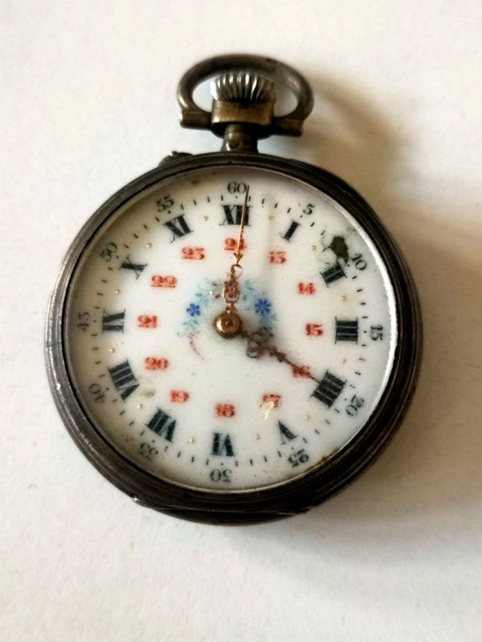 Montre gousset en argent poinçon crabe