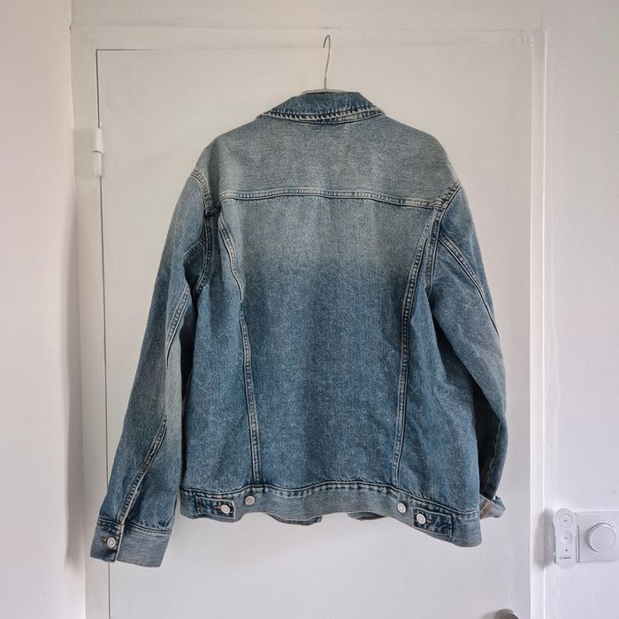 Veste en jean en excellent état bleu délavé - H&M Logg- Taille M : 38 - 40 - photo numéro 7