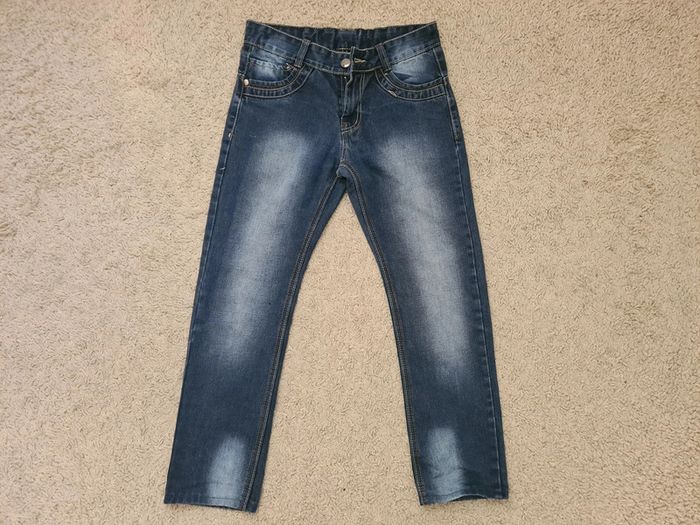 Jeans fille University écrit à l'arrière, pantacourt, Taille 13 ans (158 cm) / 14 ans (164 cm) - photo numéro 2