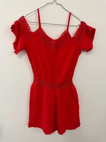 Combishort dentelle rouge Amisu T34 XS