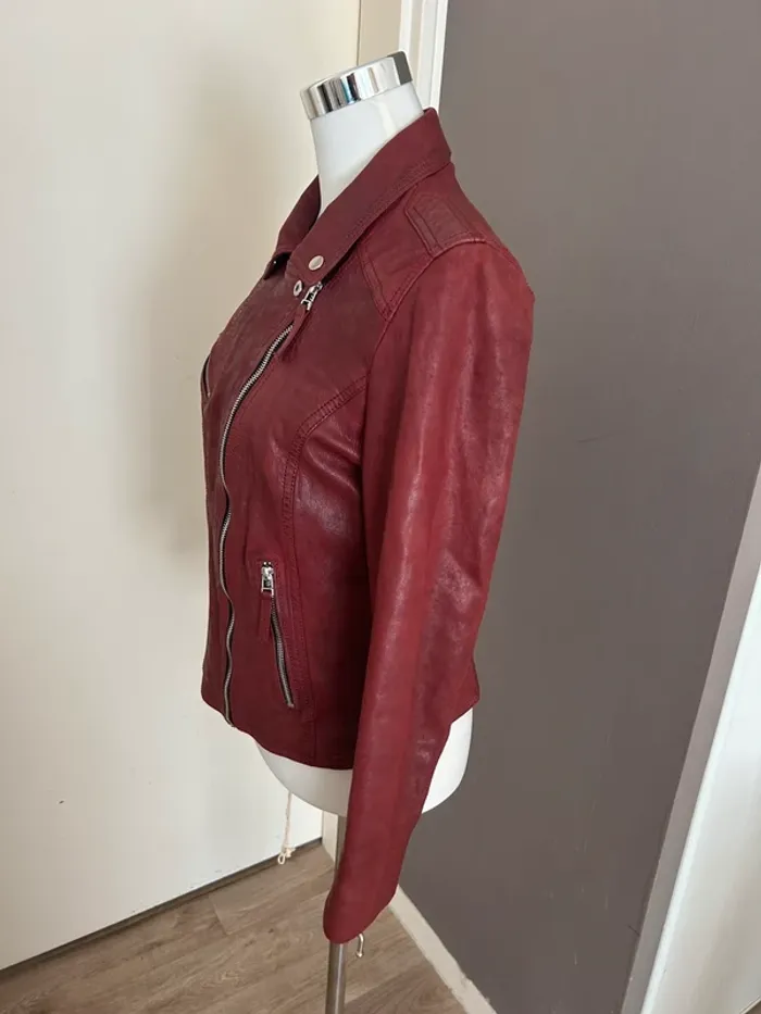 Blouson en cuir Oakwood taille L rouge - photo numéro 6