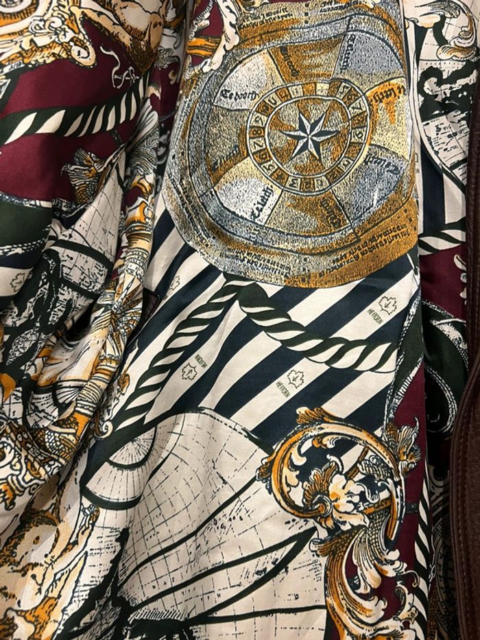 Manteau blouson veste cuir vintage taille L marque Heitorn - photo numéro 2