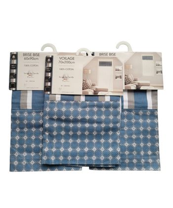 Lot de 2 Brise Bise + Voilage