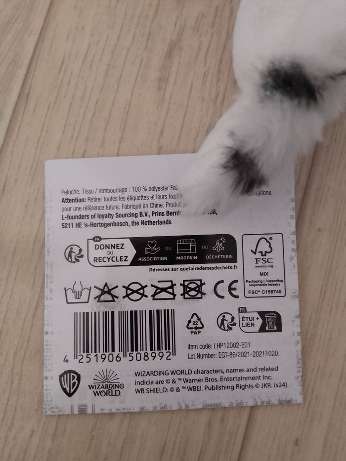 Peluche Hedwige - photo numéro 2