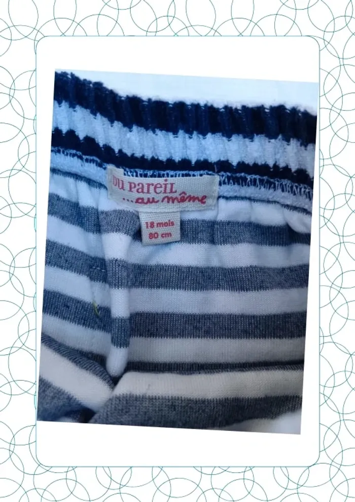 Short velours 18 mois Du pareil au même - photo numéro 2