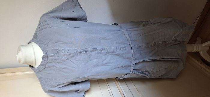 Robe grise lin coton taille 38