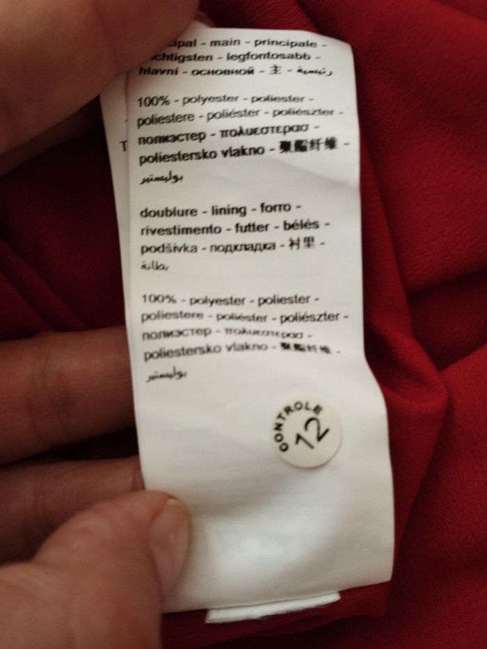 Robe de soirée longue vaporeuse rouge Promod taille 36 - photo numéro 17