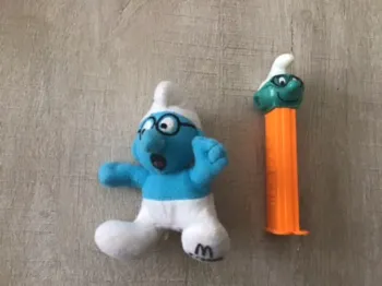 Lot schtroumpf à lunettes