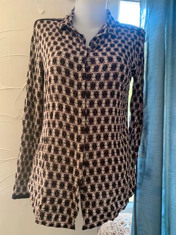 Chemise Sandwich taille 38 manches longues motifs