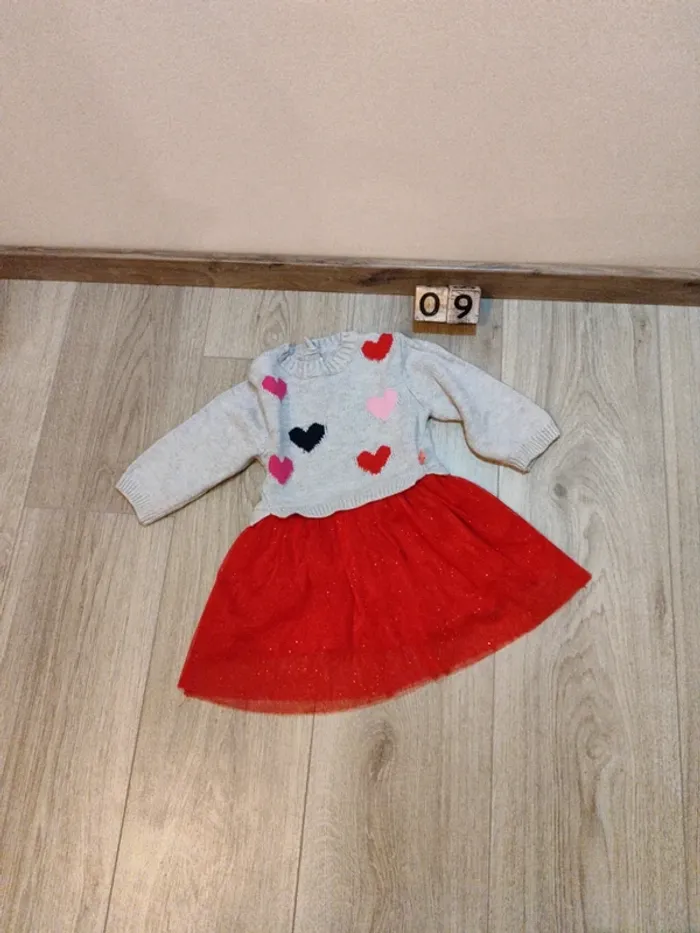 Robe cœur, 9 mois.