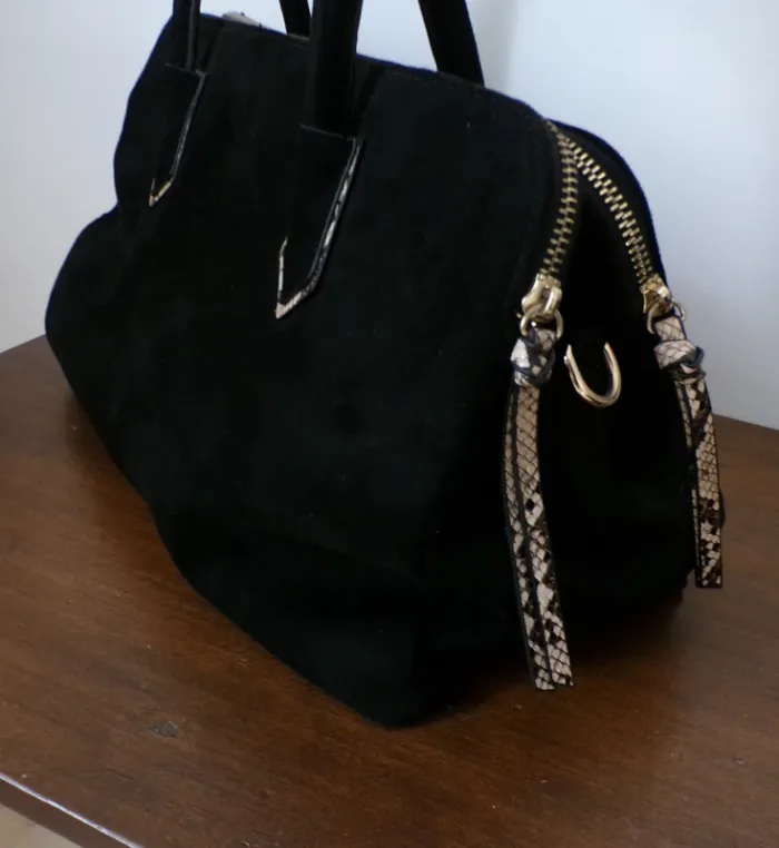 Sac Camaïeu (velours noir) - photo numéro 5