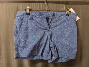 85341 short bleu pois blanc femme 36 Up fashion