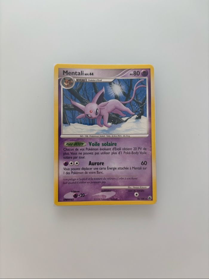 Carte Pokémon mentali aube majestueuse 18/100